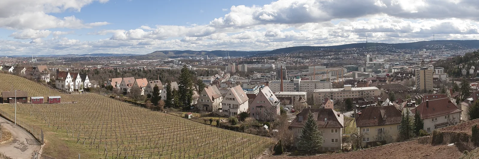 Blick vom Killesberg über die Stuttgarter Wohnlagen